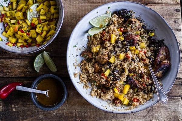 Cuban Chicken and Black Bean Quinoa Bowls with Fried Bananas | halfbakedharvest.com @hbharvest