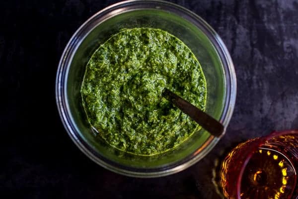 Spicy Green Harissa | halfbakedharvest.com @hbharvest