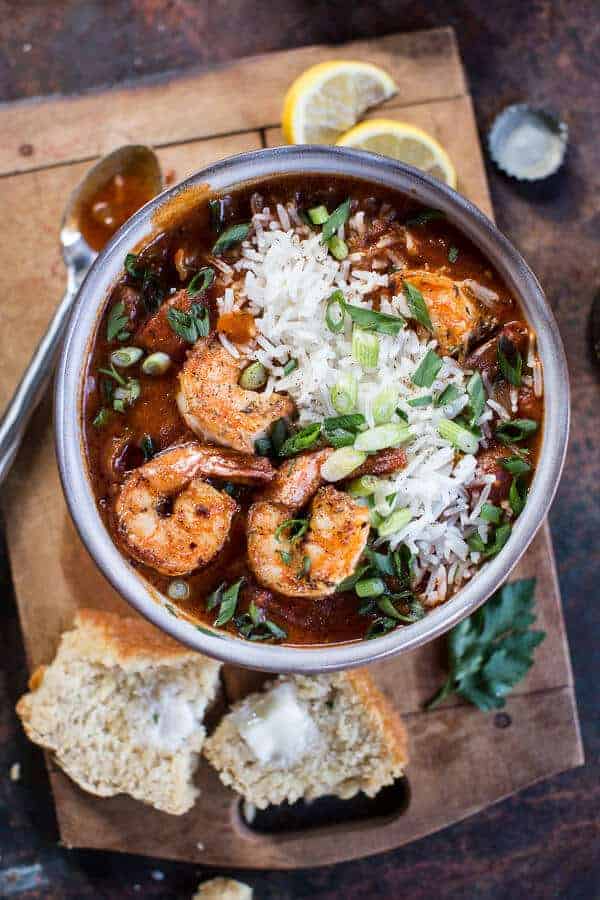 Big Easy Style Saucy Creole Shrimp | halfbakedharvest.com @hbharvest