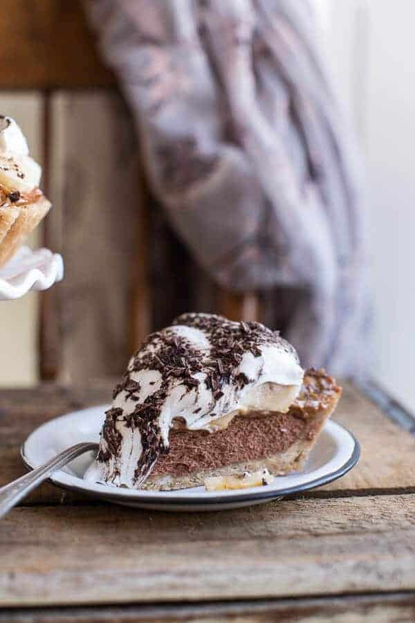 Chocolate Coconut French Silk Banoffe Tart | halfbakedharvest.com @hbharvest