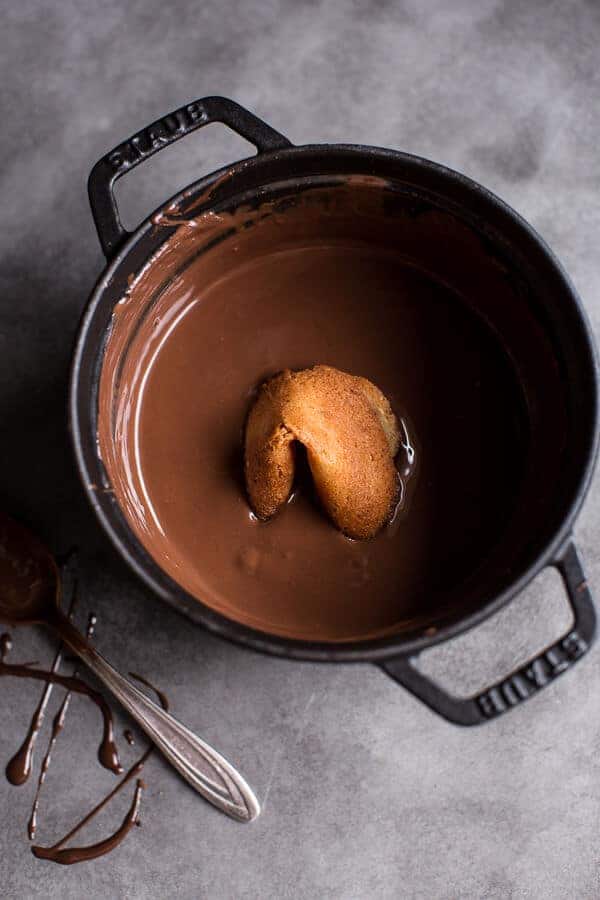 Chocolate Covered Toasted Sesame Fortune Cookies | halfbakedharvest.com @hbharvest