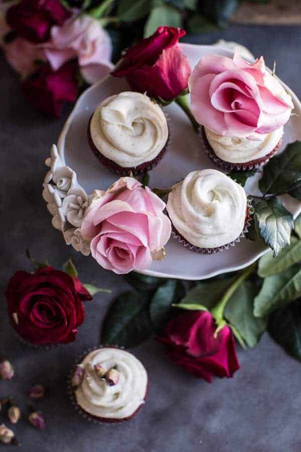 Deep Dark and Rosy, Red Velvet Cupcakes | halfbakedharvest.com @hbharvest