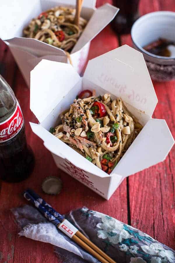 Spicy Sesame Basil Noodles | halfbakedharvest.com @hbharvest