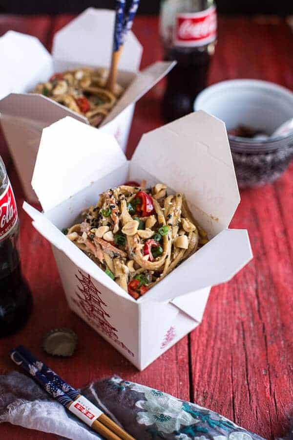 Spicy Sesame Basil Noodles | halfbakedharvest.com @hbharvest