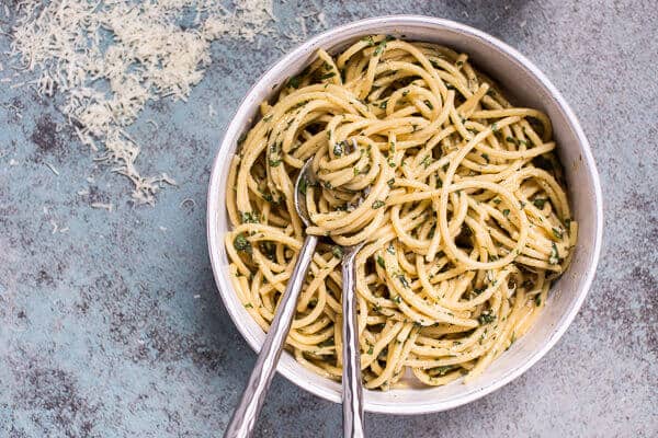 10-Minute Creamy, Buttery Herbed Bucatini | halfbakedharvest.com @hbharvest