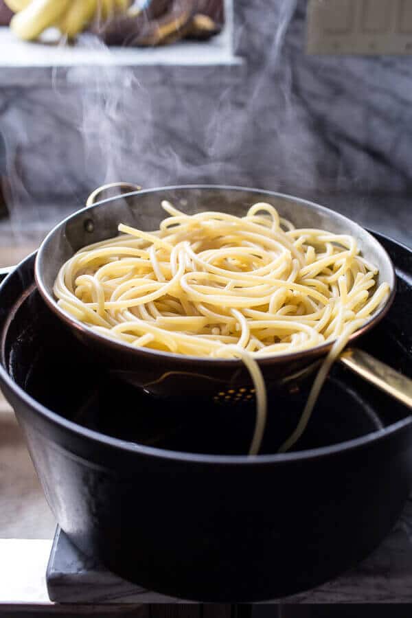 10-Minute Creamy, Buttery Herbed Bucatini | halfbakedharvest.com @hbharvest