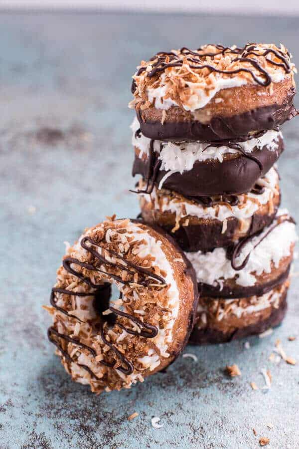 Chocolate Dipped Coconut Tres Leches Cronuts | halfbakedharvest.com @hbharvest