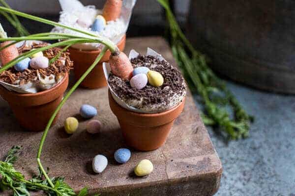 Double Chocolate Nutella Carrot Cake Cups with Malted Cream Cheese Frosting | halfbakedharvest.com @hbharvest