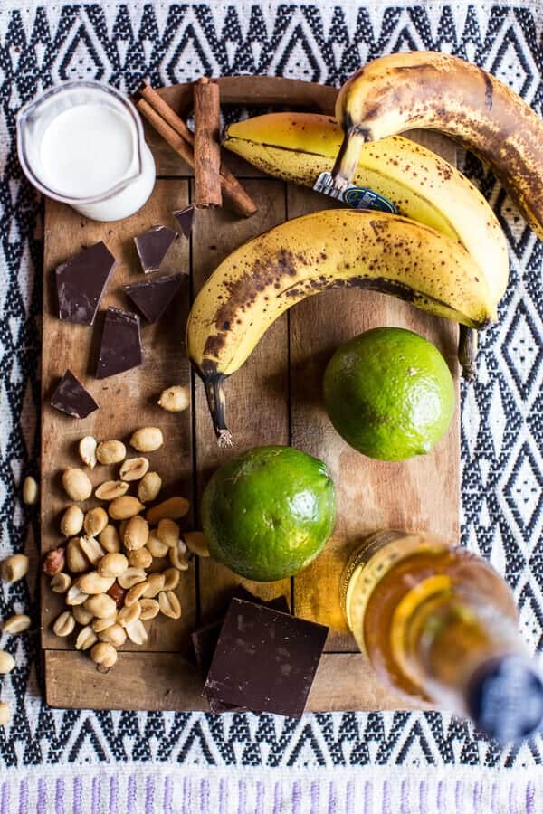 Banana Fritters On a Stick with Peanut Sugar + Mexican Chocolate Sauce | halfbakedharvest.com @hbharvest