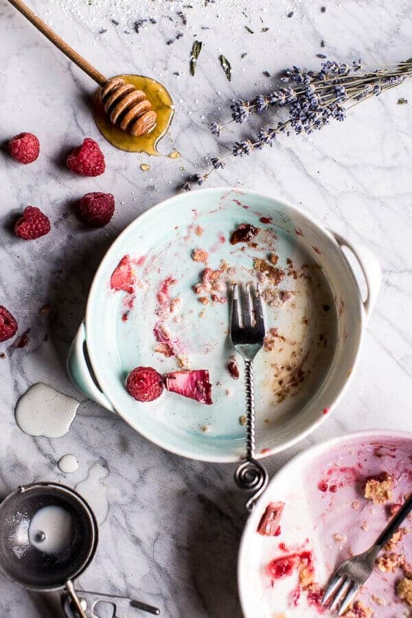 Lavender Honey and Raspberry-Rhubarb Galette | halfbakedharvest.com @hbharvest