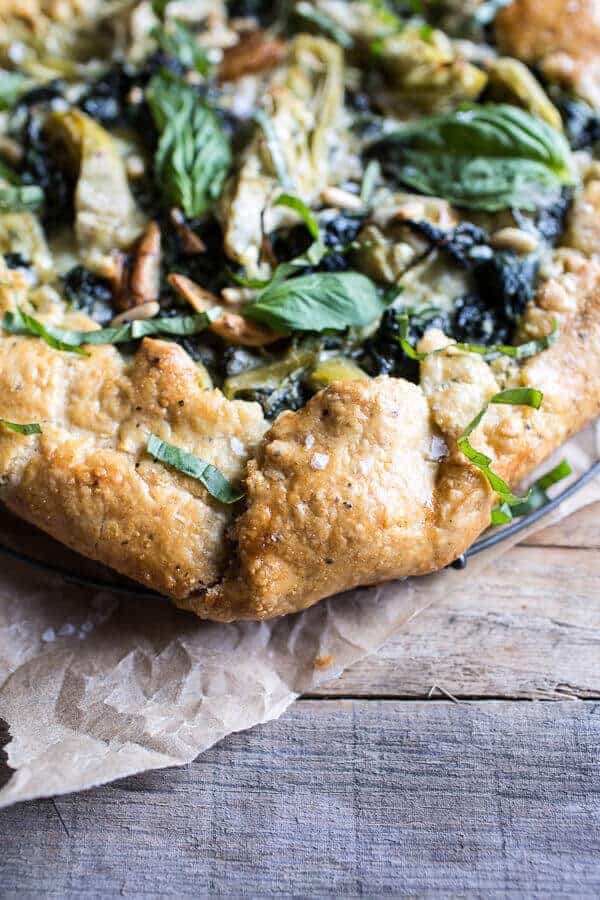 Spinach and Artichoke Galette | halfbakedharvest.com @hbharvest