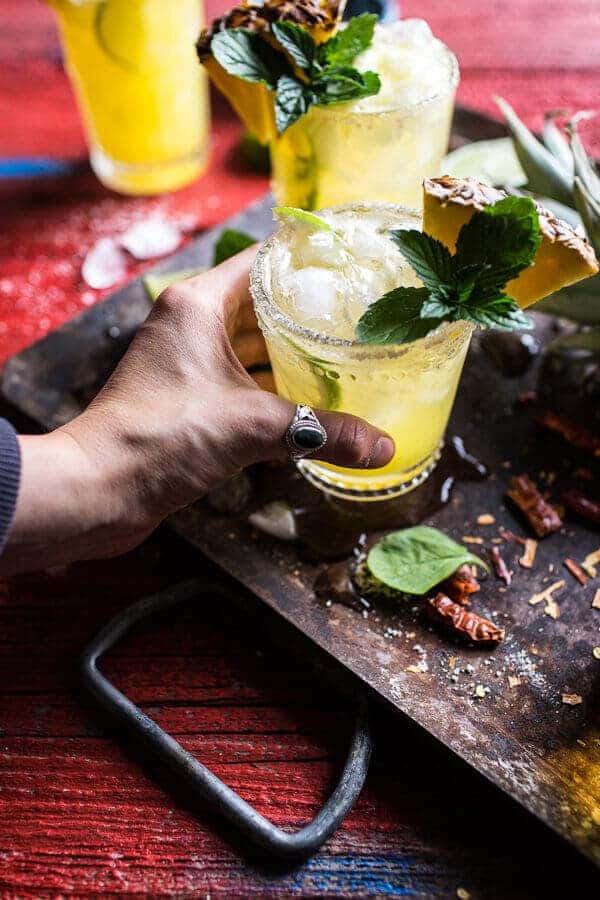 4-Ingredient Pineapple Lime Chelada (I made us a drink!) | halfbakedharvest.com @hbharvest