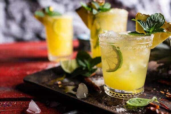 4-Ingredient Pineapple Lime Chelada (I made us a drink!) | halfbakedharvest.com @hbharvest