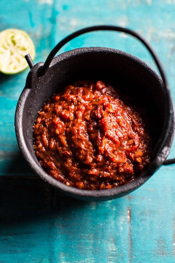 Fiesta Chicken Quesadillas with Chipotle Relish and Mango Salsa | halfbakedharvest.com @hbharvest