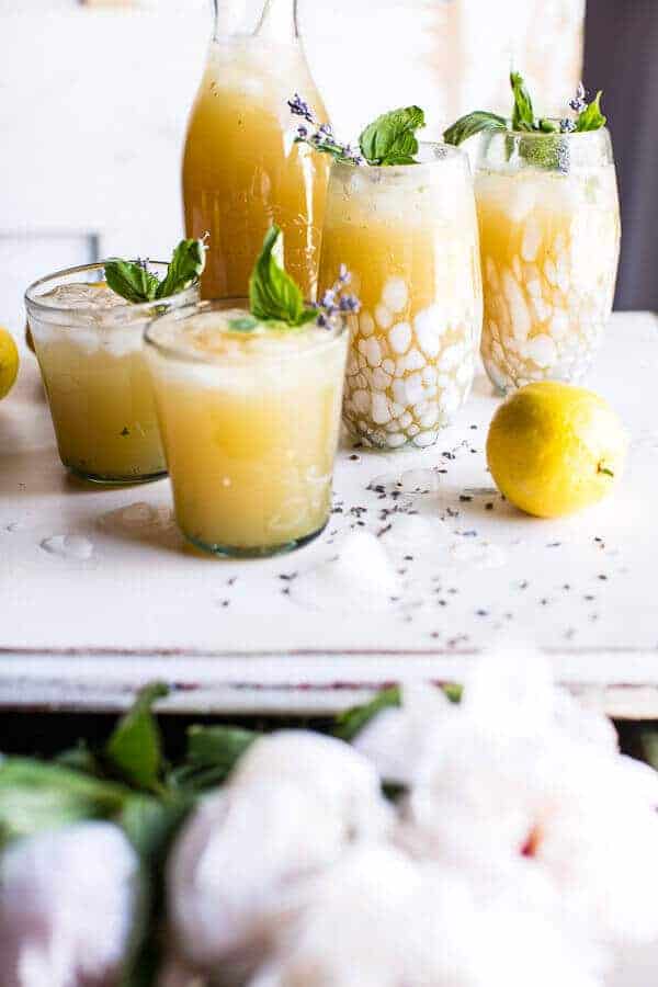 Lavender Basil Lemonade | a healthy drink to sip on all summer! halfbakedharvest.com @hbharvest