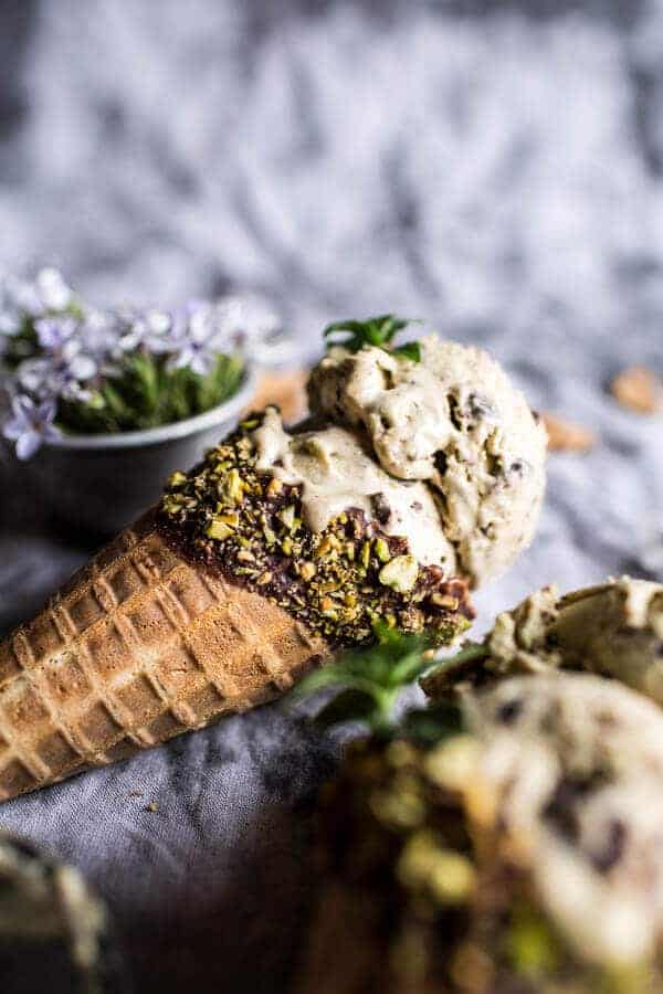 Pistachio Mint Chip Ice Cream | halfbakedharvest.com @hbharvest