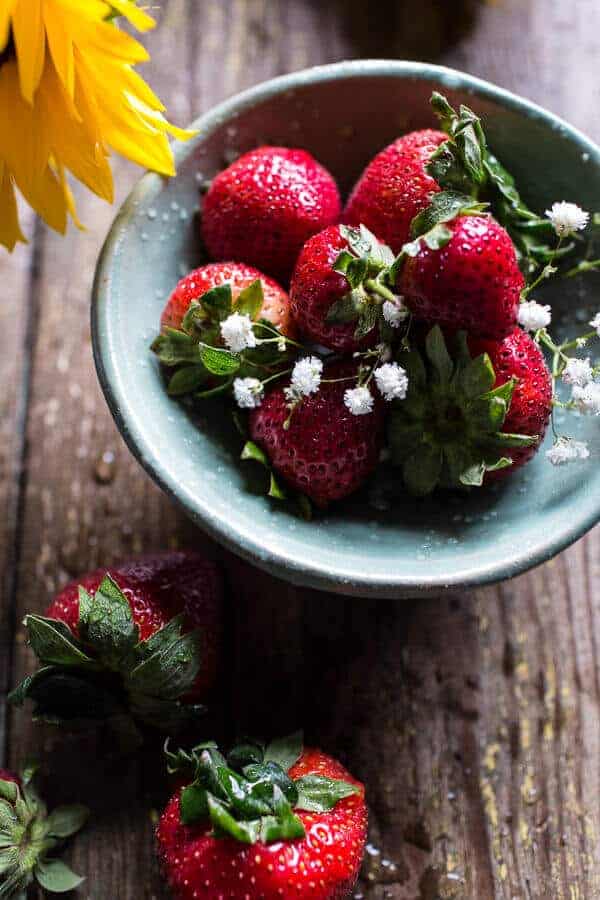 Skillet Strawberry Cobbler with Cream Cheese Swirled Biscuits | halfbakedharvest.com @hbharvest