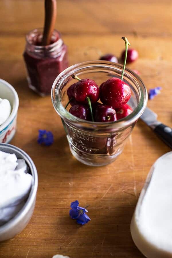 Cherry and Goat’s Milk Coconut Mousse | halfbakedharvest.com @hbharvest