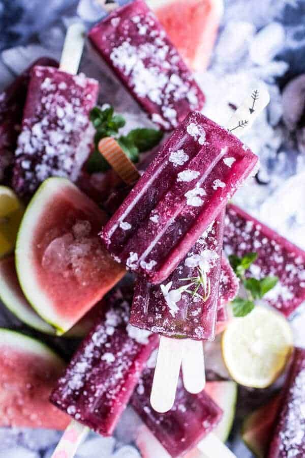 Ginger, Hibiscus and Minty Watermelon Popsicles | halfbakedharvest.com @hbharvest