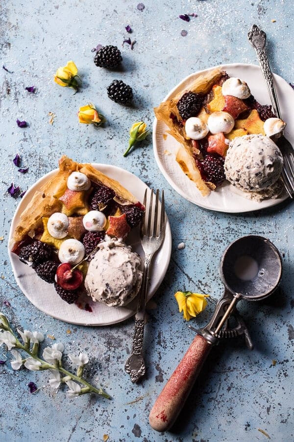 Honey Butter Stone Fruit and Blackberry Meringue Tart | halfbakedharvest.com @hbharvest