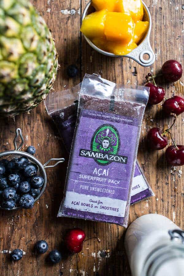 Summer Acai Bowl with Big Cluster Toasted Buckwheat Granola | halfbakedharvest.com @hbharvest