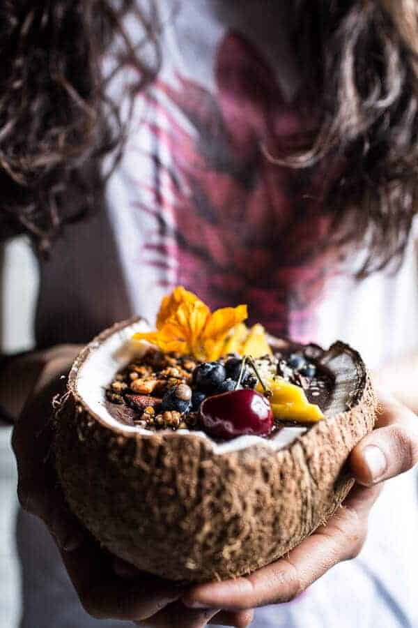 Summer Acai Bowl with Big Cluster Toasted Buckwheat Granola | halfbakedharvest.com @hbharvest
