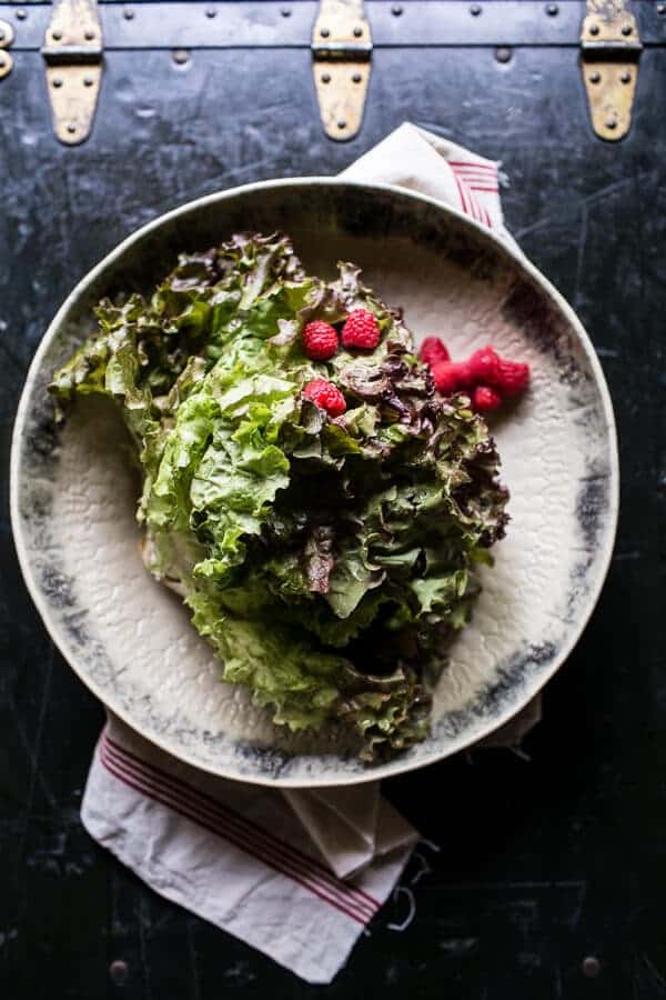 Fresh Basil Salad with Prosciutto Wrapped Mellon and Toasted Seed Rolled Goat Cheese | halfbakedharvest.com @hbharvest