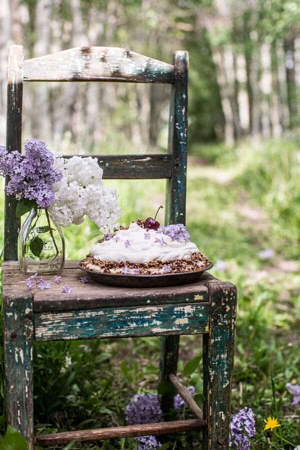 Miso Chocolate Fudge and Haupia (coconut pudding) Macaroon Pie | halfbakedharvest.com @hbharvest