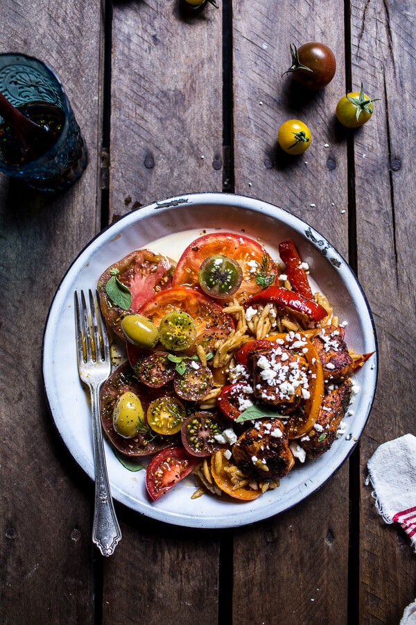 One-Pot Greek Oregano Chicken and Orzo with Tomatoes in Garlic Oil | halfbakedharvest.com @hbharvest