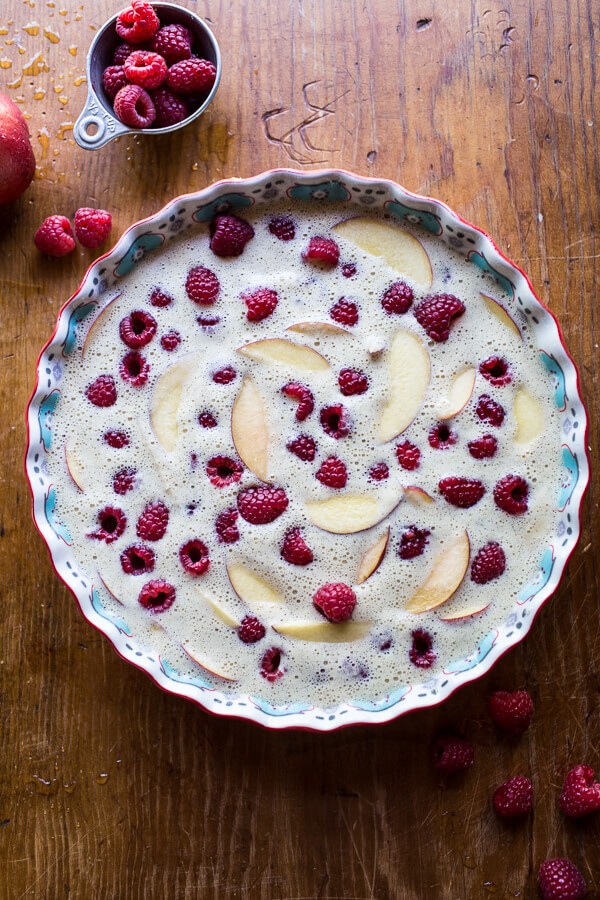 Raspberry, Nectarine and Sweet Corn Clafoutis | halfbakedharvest.com @hbharvest