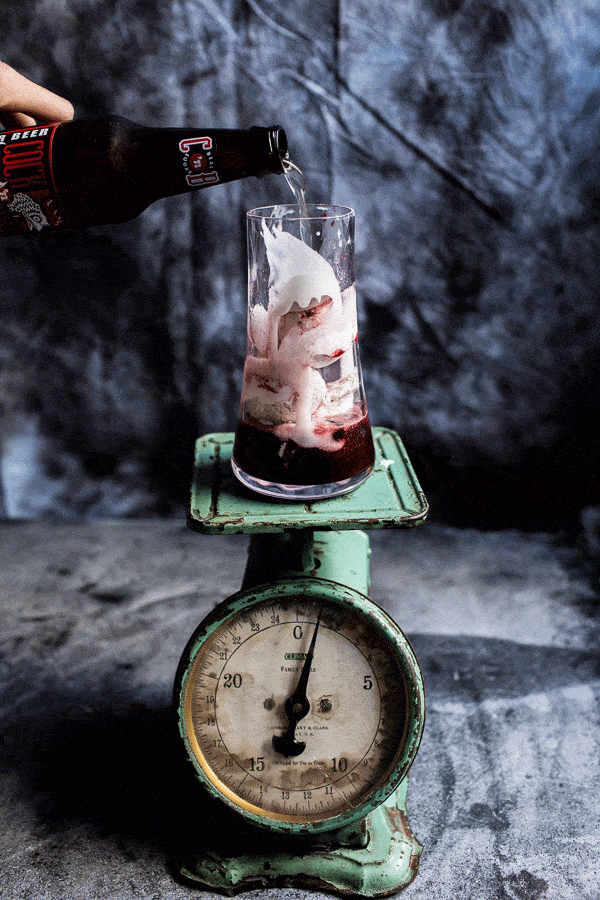 Hibiscus Cherry and Ginger Beer Ice Cream Floats | halfbakedharvest.com @hbharvest