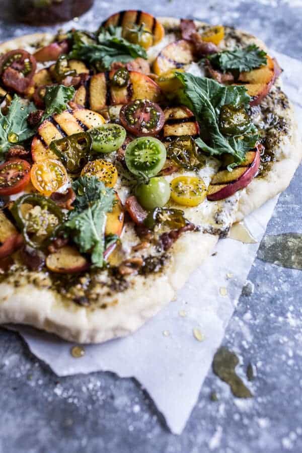 BLT and Grilled Peach Pizza | halfbakedharvest.com @hbharvest