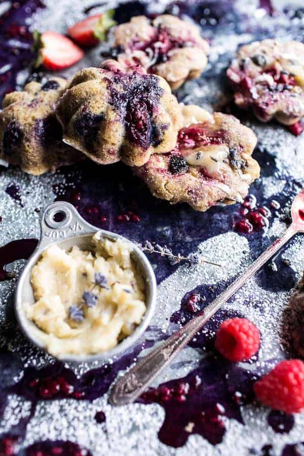 Baked Mixed Berry Coconut Cornbread Muffins | halfbakedharvest.com @hbharvest