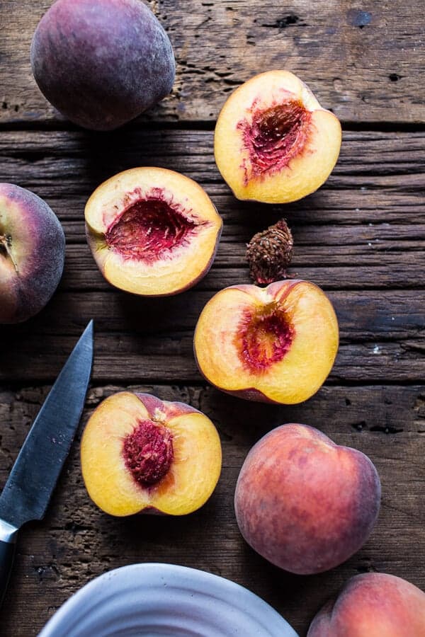 Balsamic Roasted Peach, Basil Chicken and Prosciutto Tarts | halfbakedharvest.com @hbharvest