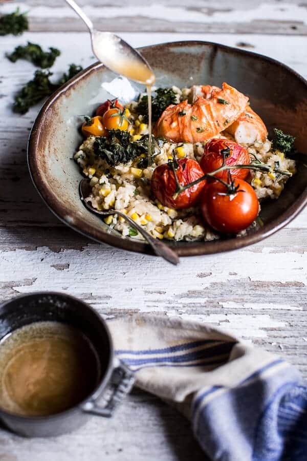 Brown Butter Lobster, Sweet Corn and Fontina Risotto | halfbakedharvest.com @hbharvest