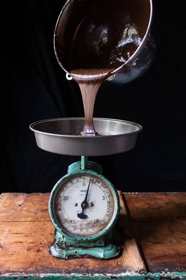 Chocolate Bourbon Caramel Macaron Cake…to Celebrate my little (kind of BIG) Secret!! | halfbakedharvest.com @hbharvest