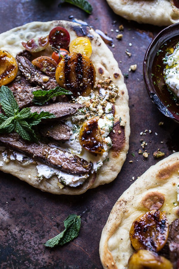 Grilled Lamb Tikka with Caramelized Apricots + Pine Nut Labneh | halfbakedharvest.com @hbharvest