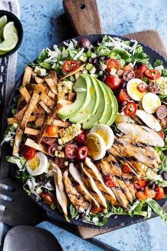 Mexican Grilled Chicken Cobb Salad | halfbakedharvest.com @hbharvest