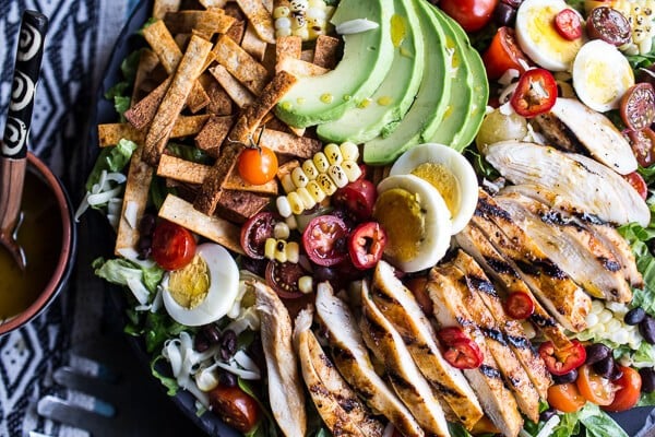 Mexican Grilled Chicken Cobb Salad | halfbakedharvest.com @hbharvest