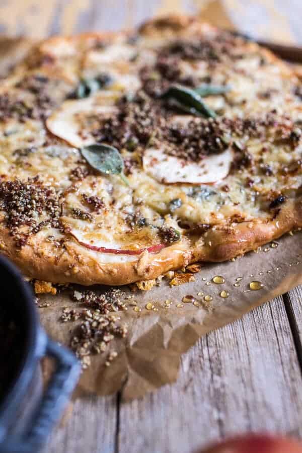Apple and Caramelized Onion Pizza with Pumpkin Seed Pangrattato | halfbakedharvest.com @hbharvest