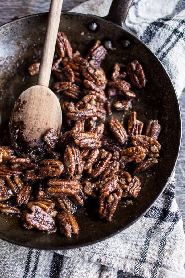 Bacon Wrapped Fig and Honeycrisp Apple Salad with Salted Caramel Pecans | halfbakedharvest.com @hbharvest