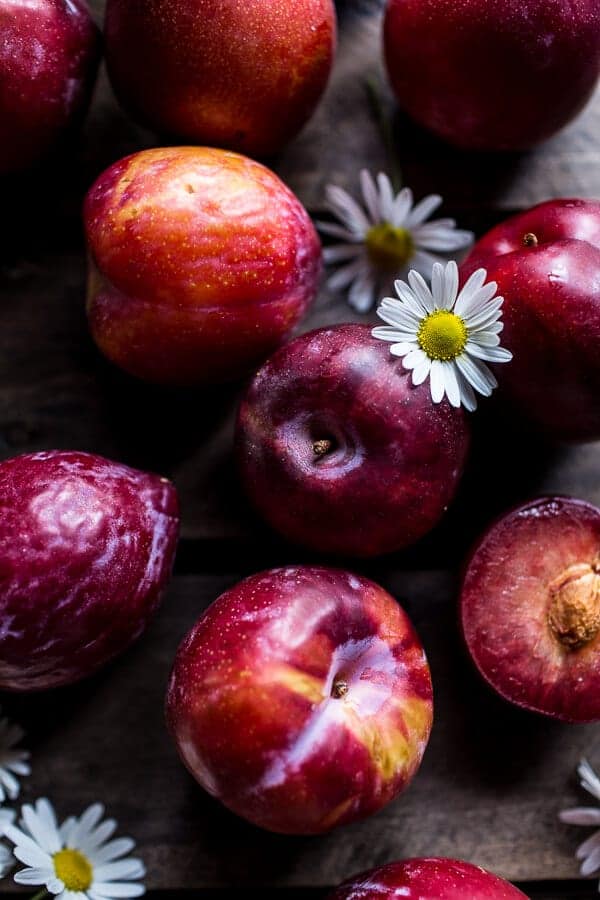 Brown Butter Plum Up-Side Down Yogurt Cake with Pistachios | halfbakedharvest.com @hbharvest