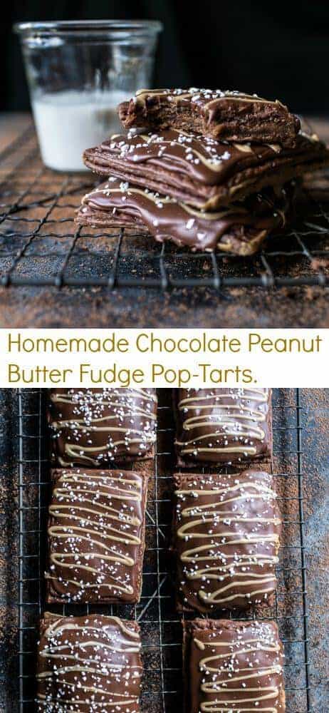 Homemade Chocolate Peanut Butter Fudge Pop-Tarts | halfbakedharvest.com @hbharvest