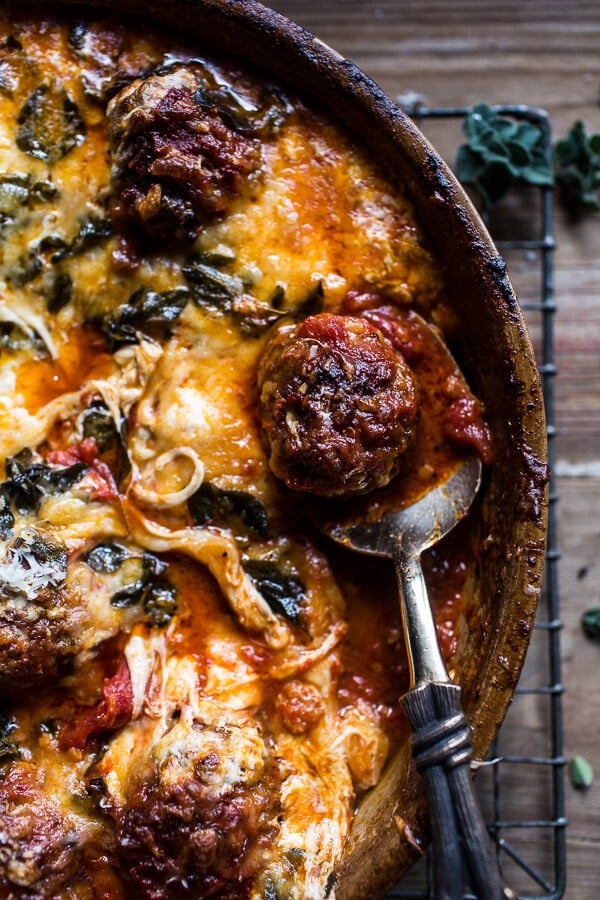 Simple Baked Italian Oregano Meatballs | halfbakedharvest.com @hbharvest