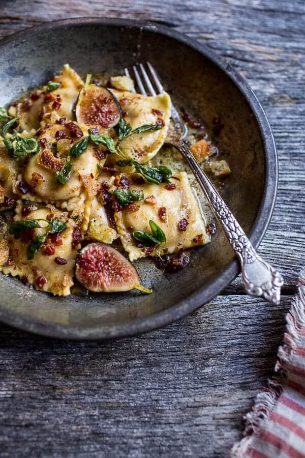 Butternut Squash and Goat Cheese Ravioli with Browned Butter + Oregano Bread Crumbs (VIDEO) | halfbakedharvest.com @hbharvest