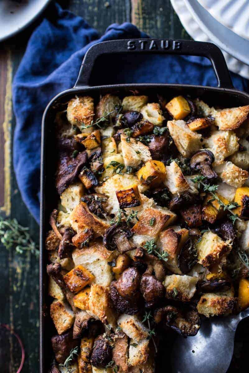 Butternut Squash and Wild Mushroom Stuffing | halfbakedharvest.com @hbharvest