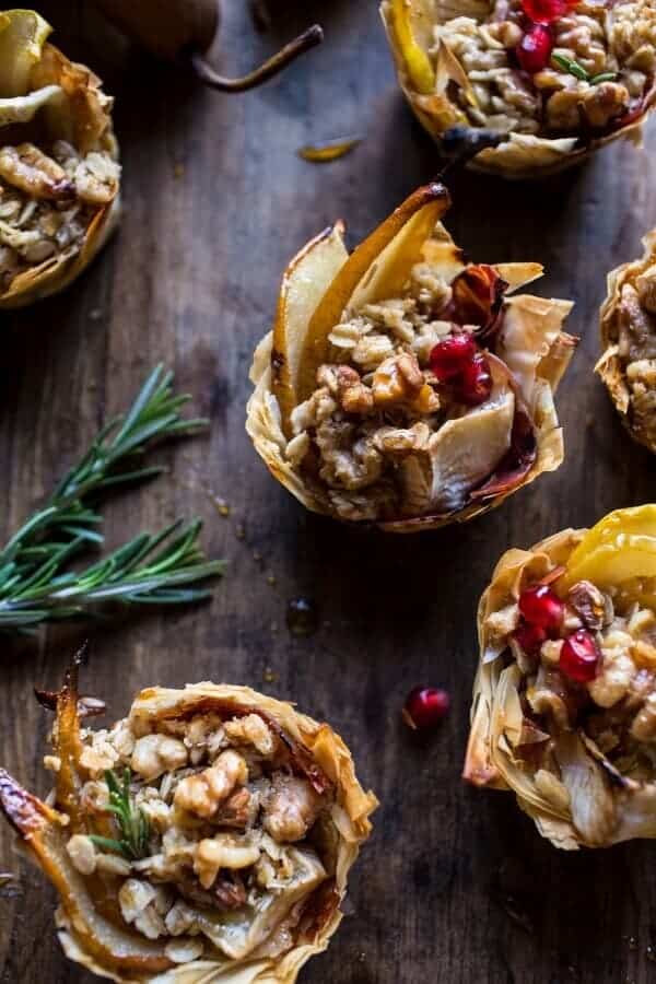 Crispy Prosciutto Baked Brie Bites with Honey Pears + Walnuts | halfbakedharvest.com @hbharvest