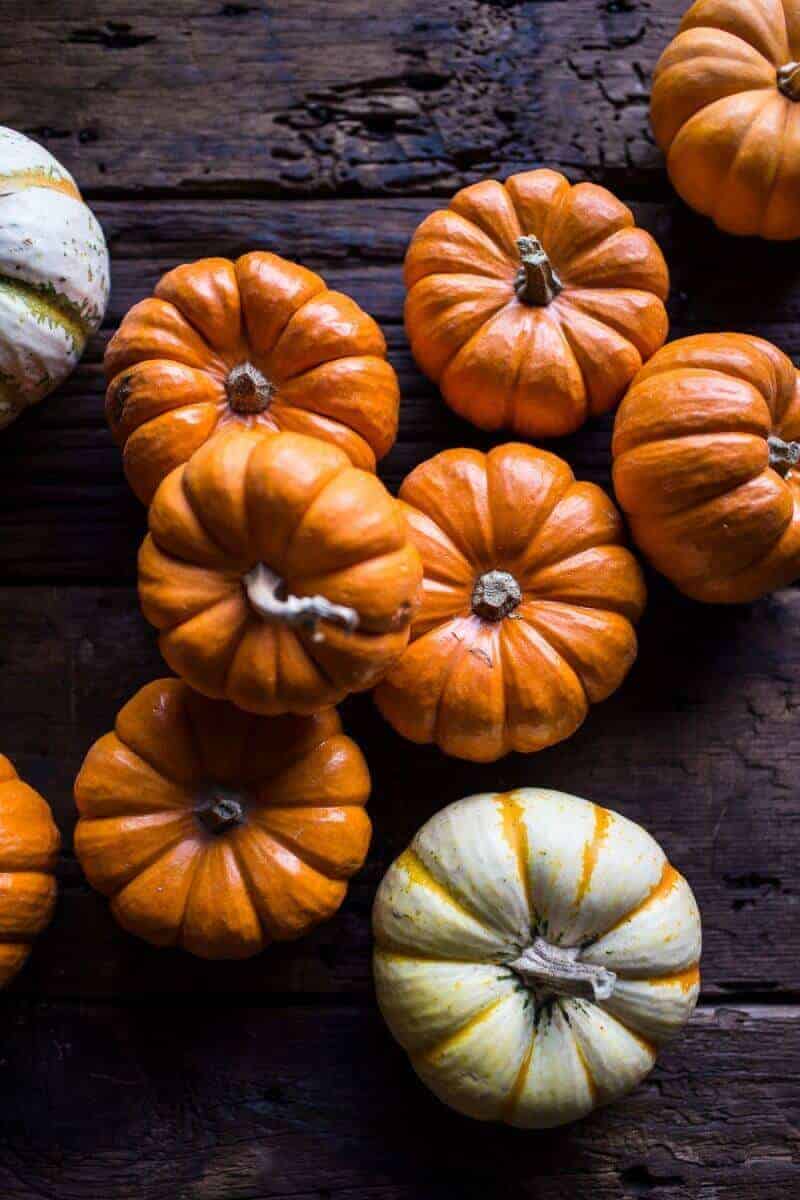 Nutty Wild Rice and Shredded Brussels Sprout Stuffed Mini Pumpkins | halfbakedharvest.com @hbharvest