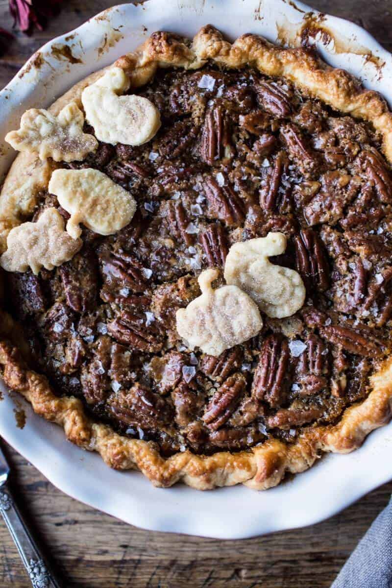 Salted Bourbon Pecan Pumpkin Pie | halfbakedharvest.com @hbharvest