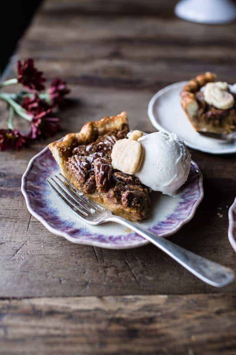 Salted Bourbon Pecan Pumpkin Pie | halfbakedharvest.com @hbharvest